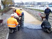 Gussasphalt im Wegebau